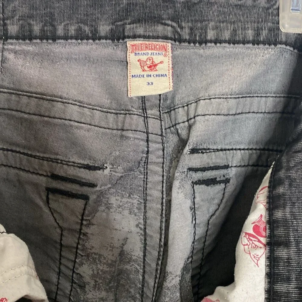 True Religion Men’s Ricky Vintage Style Stretch Jeans Size 33 x 26.5
